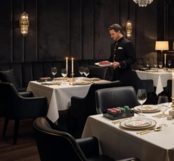 Elegancko nakryte stoliki w restauracji POLSKA VIBE PLACE